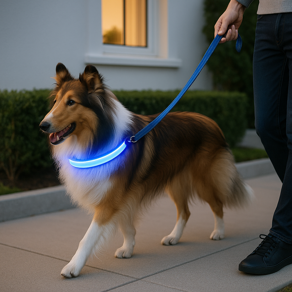 Collier pour chien lumineux | rechargeable
