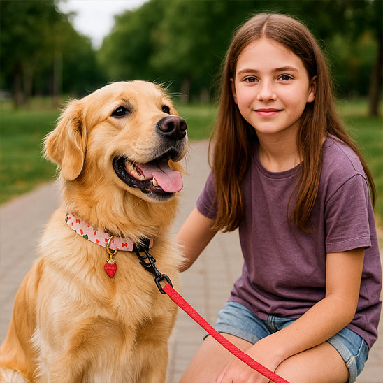 Collier chien | Motif de fruits juteux