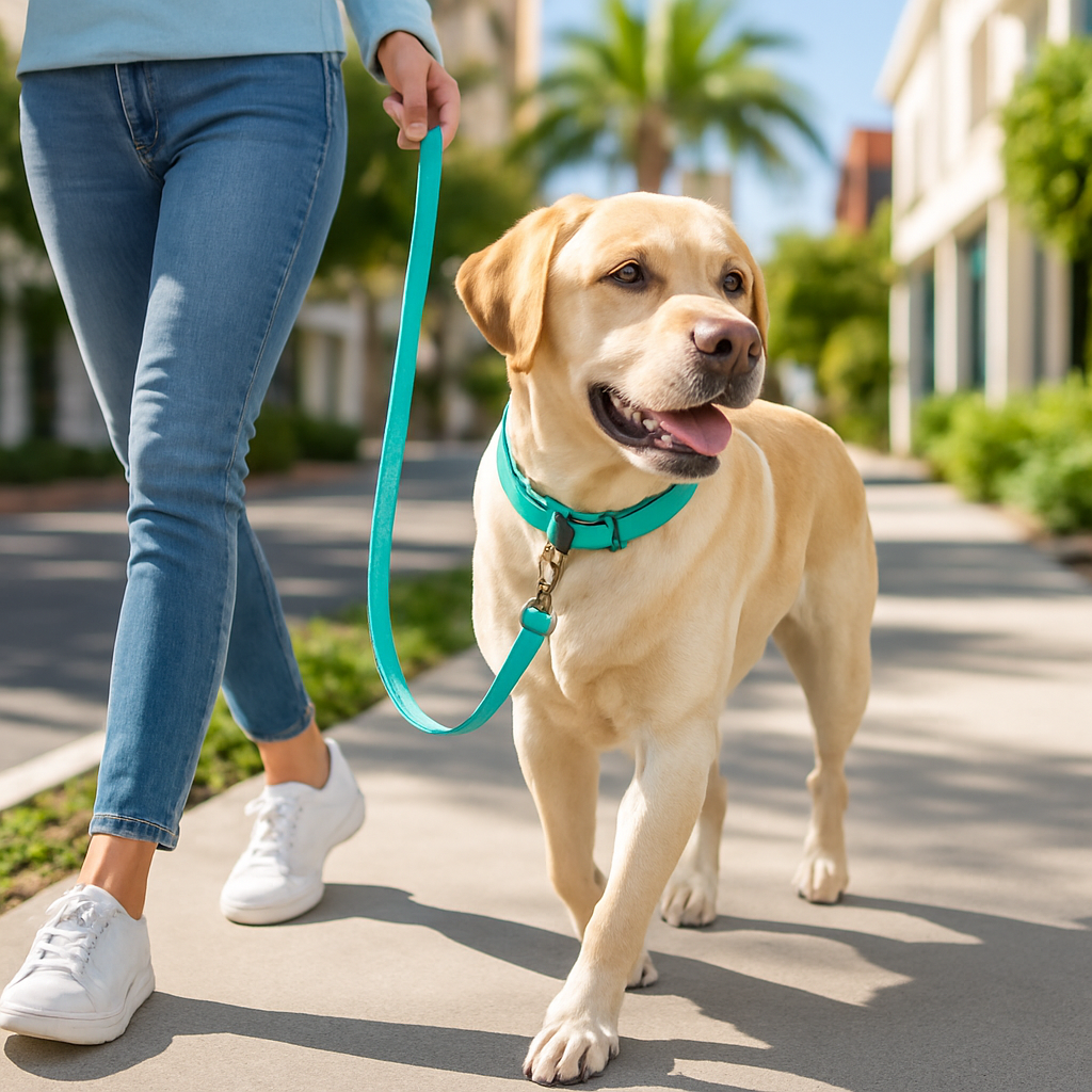 Collier chien | Sécuritaire et réfléchissant (couleurs pâles)