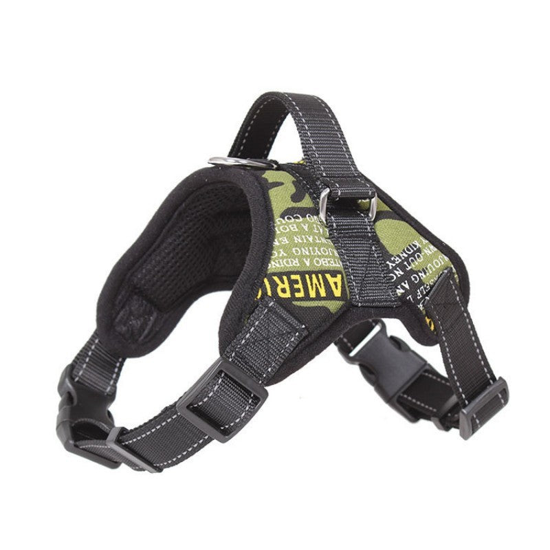 Harnais chien anti-traction ajustable harnais camouflage
