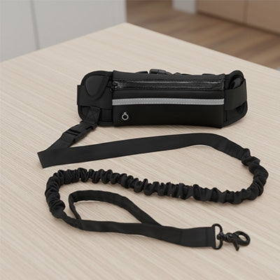 Laisse canicross ceinture élastique démo