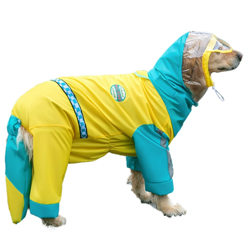 Imperméable chien amusant Golden jaune démo