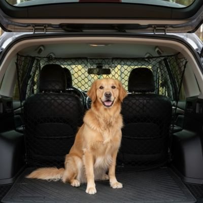 Filet voiture chien protection élastique Golden