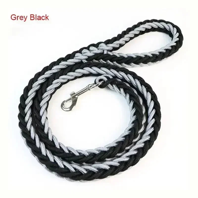 Laisse pour chien Montagnard noir et gris
