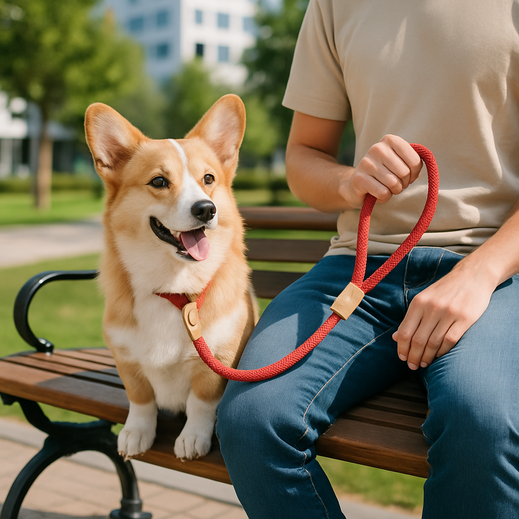 Laisse pour chien | corde tressée et anti-dérapante