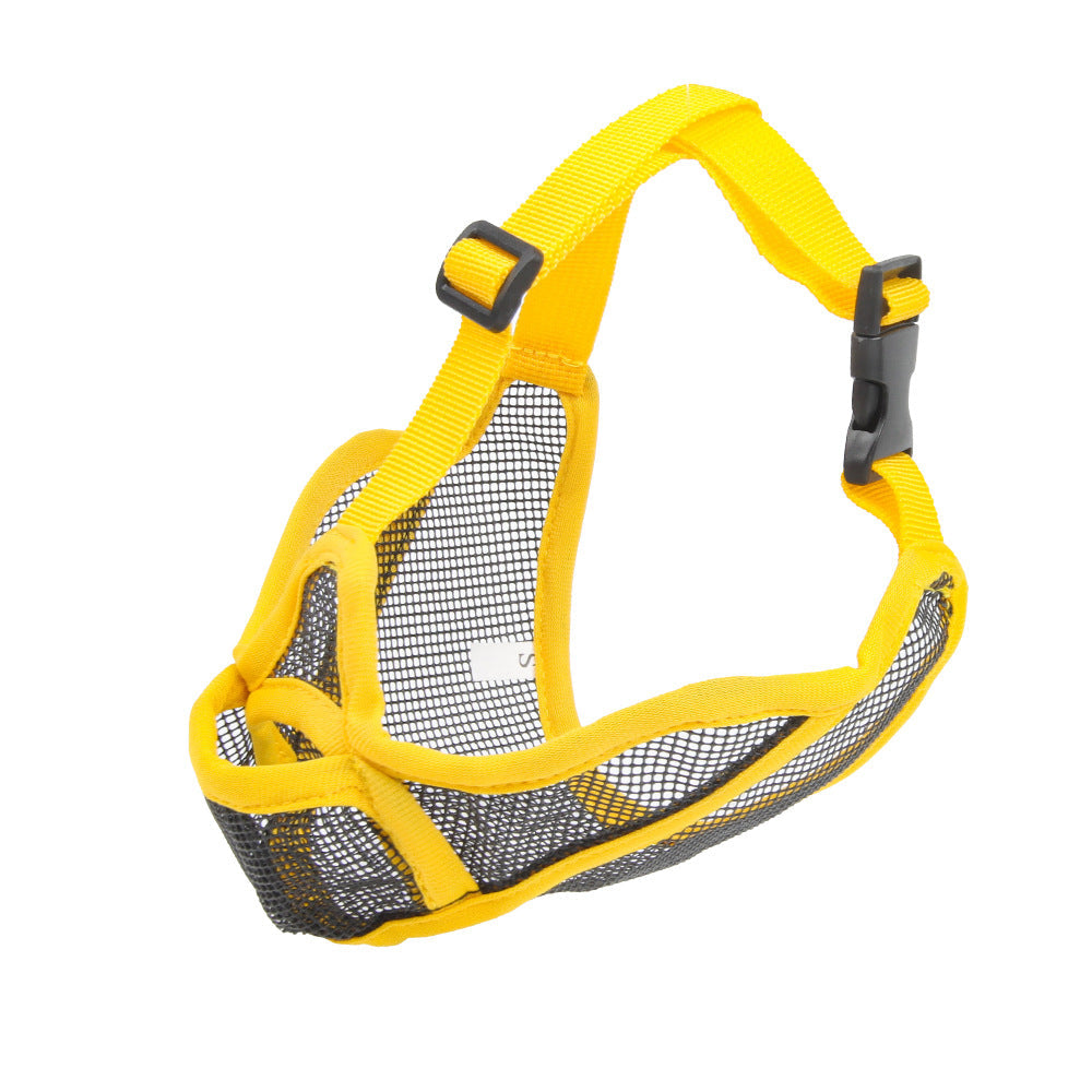 muselière manchon buccal petit museau jaune