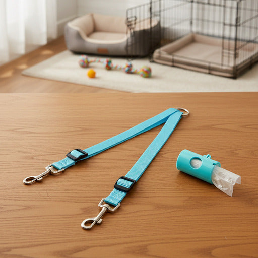Accouple chien | Réglable en nylon - pâle