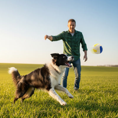 Balle chien ballon sport volleyball border collie