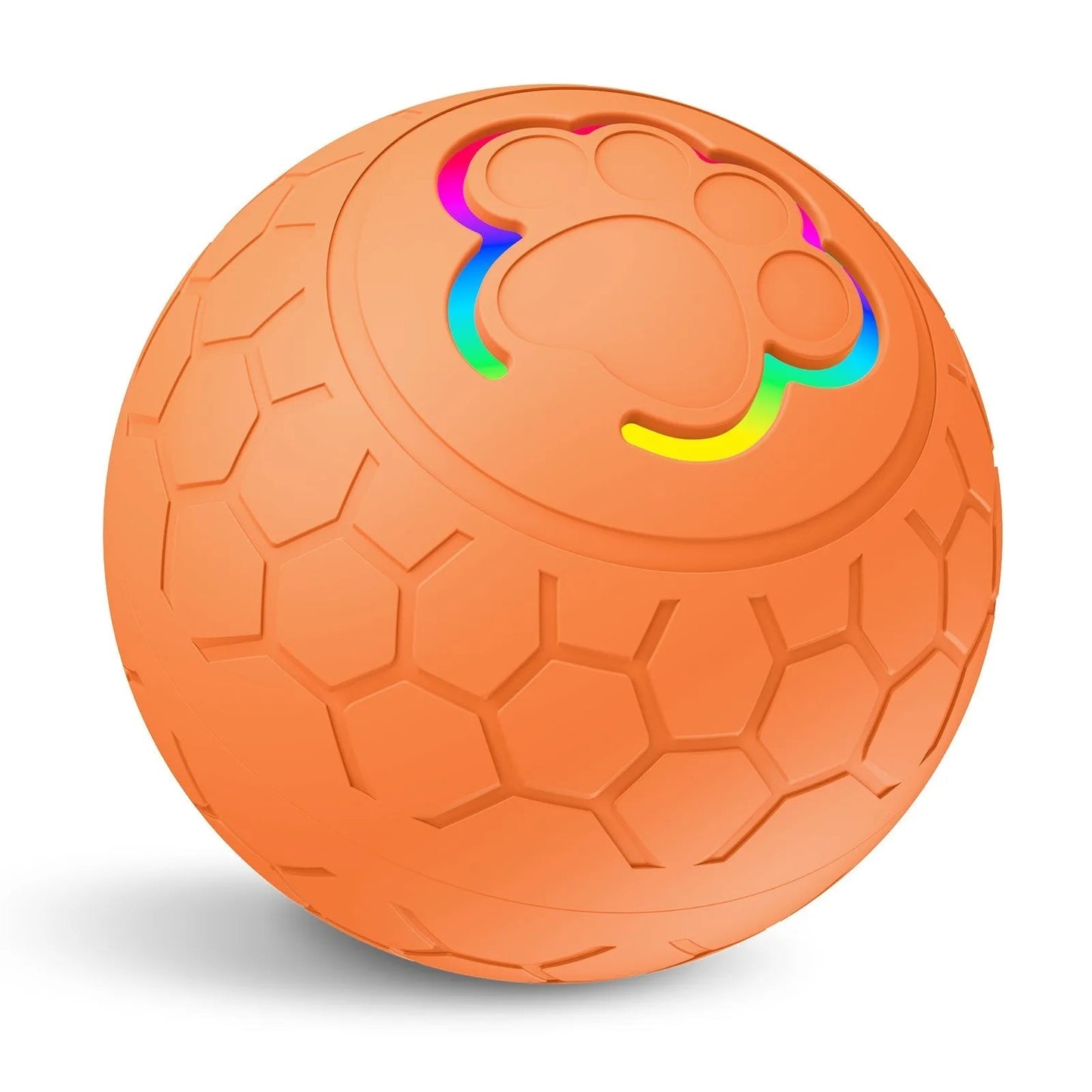 Balle pour chien électronique LED orange
