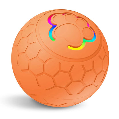 Balle pour chien électronique LED orange