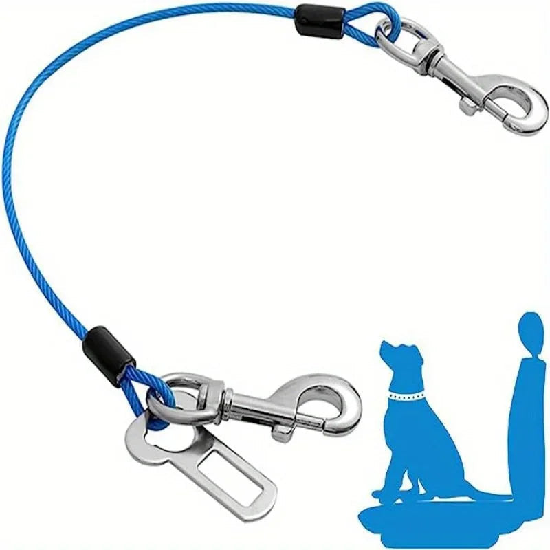 Ceinture de sécurité pour chien voyage sécurisé bleu