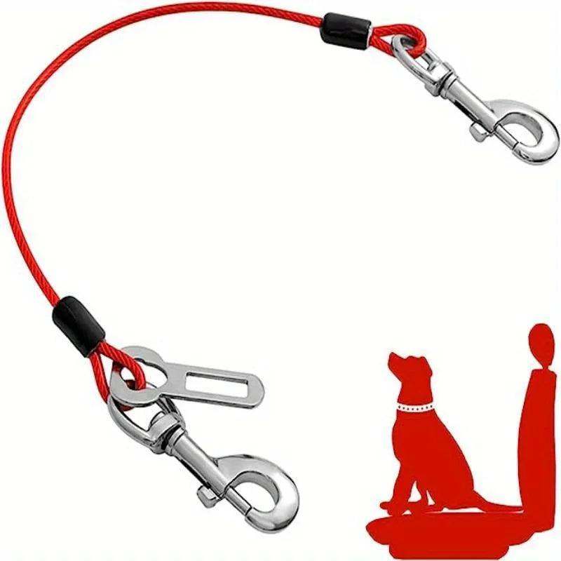 Ceinture de sécurité pour chien voyage sécurisé rouge