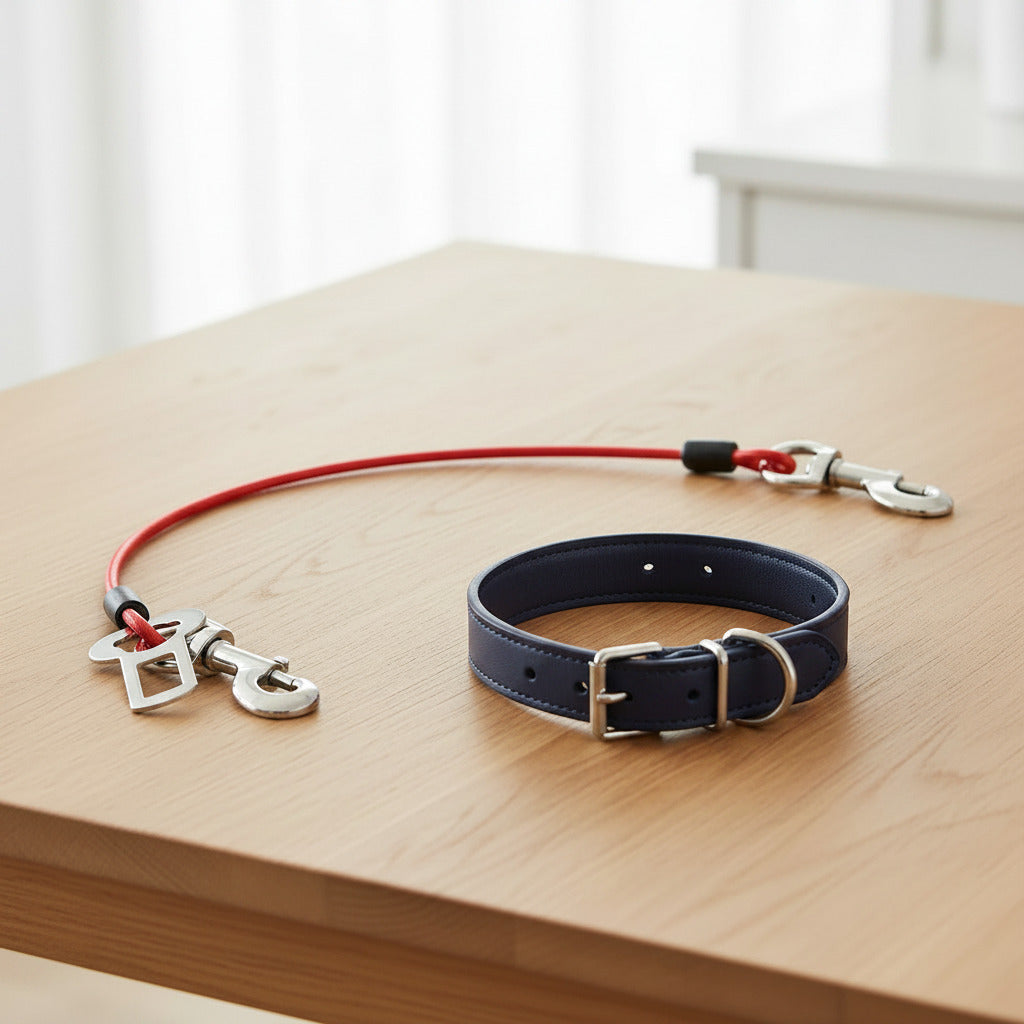 Ceinture sécurité pour chien voyage sécurisé rouge démo