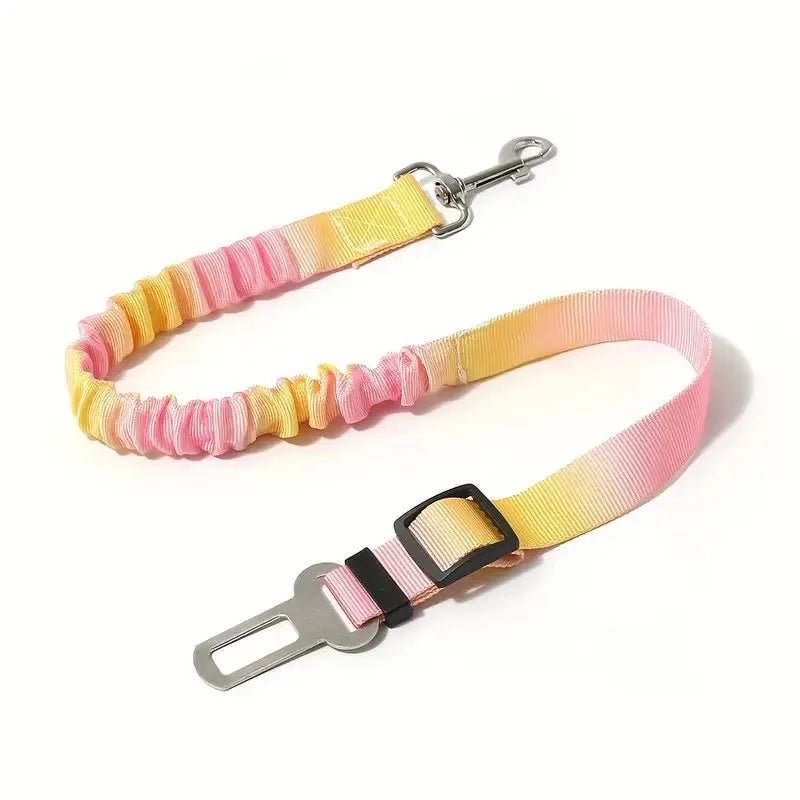 Ceinture de sécurité pour chien | Couleur Arc - en - ciel - Chien globe - trotteur