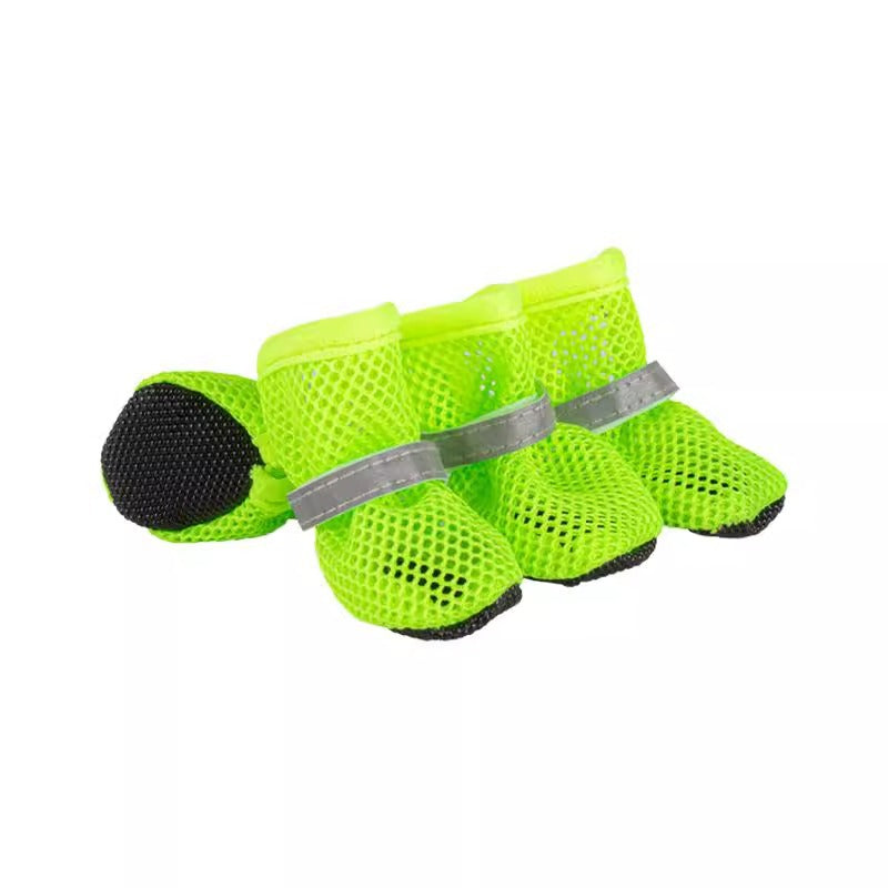 Chaussures pour chien confortable petites tailles vert2