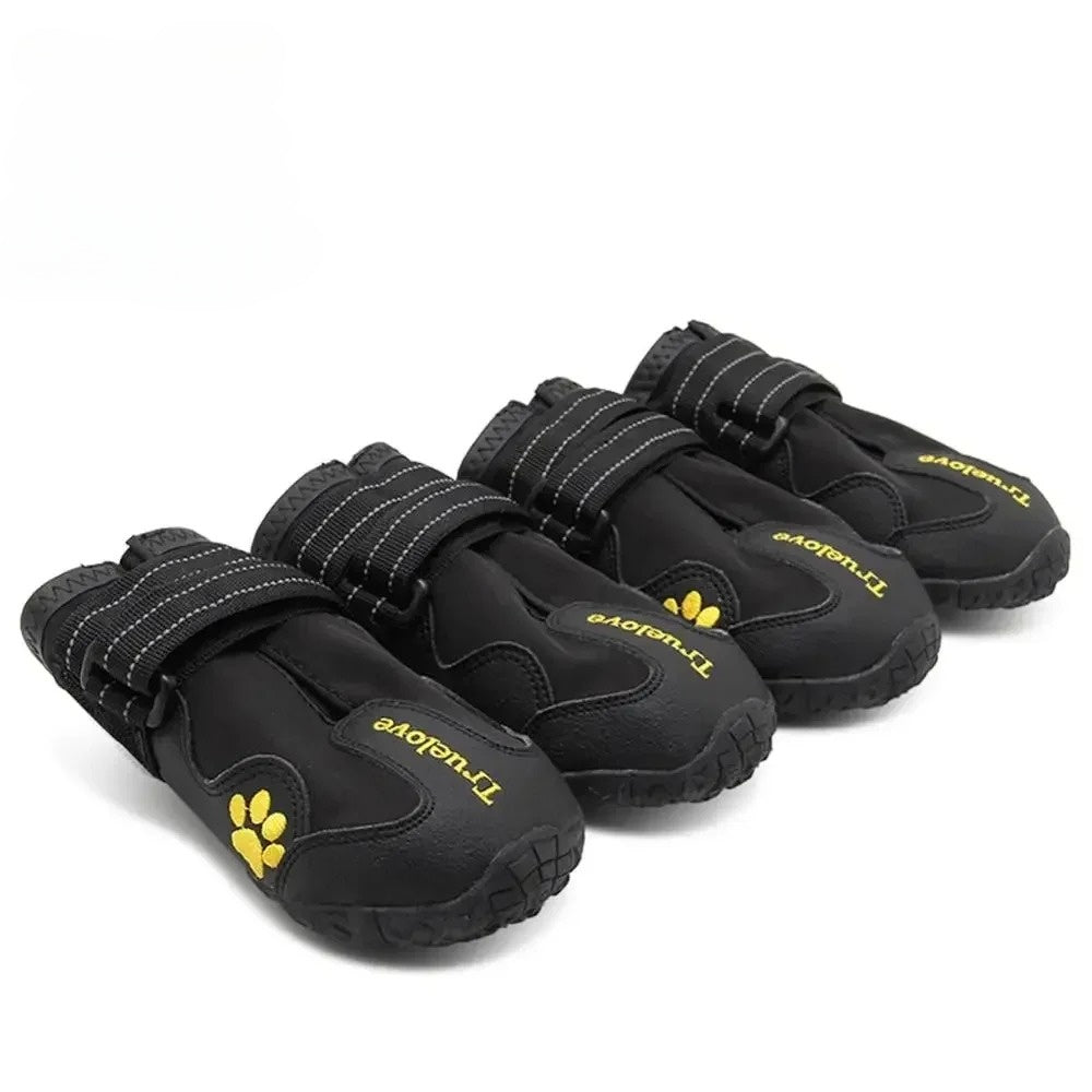 Chaussure chien imperméable réfléchissante modèle noir