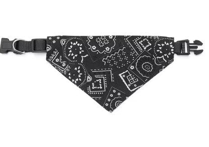 Collier chien bandana cowboy noir
