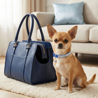 Collier chien chic diamant bleu chihuahua