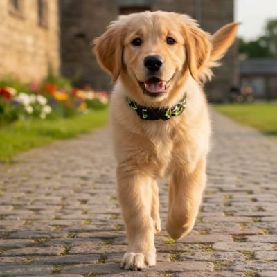 Collier Chien robuste confortable chiot golden marche
