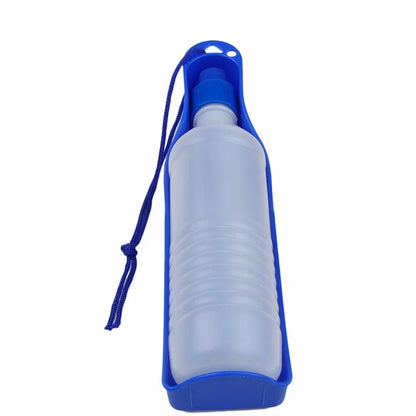 Gourde pour chien bol boire bleu