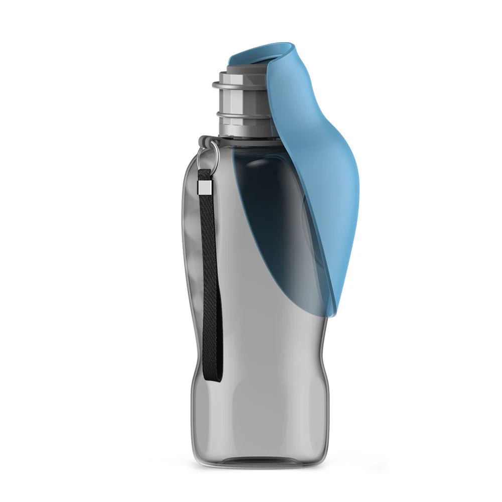 Gourde pour chien bouteille voyage bleu