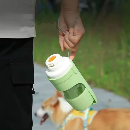 Gourde pour chien mangeoire voyage en main