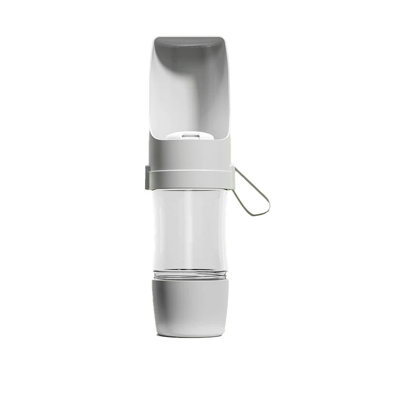 Gourde pour chien mangeoire voyage gris