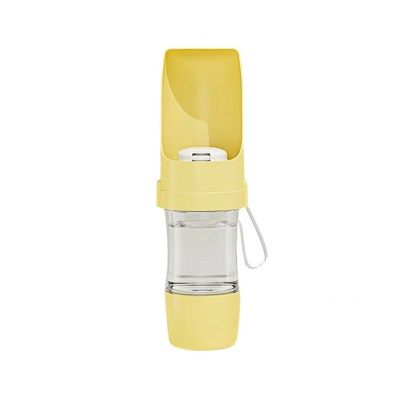 Gourde pour chien mangeoire voyage jaune