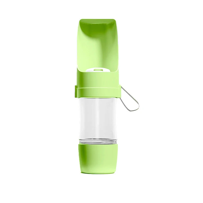 Gourde pour chien mangeoire voyage vert