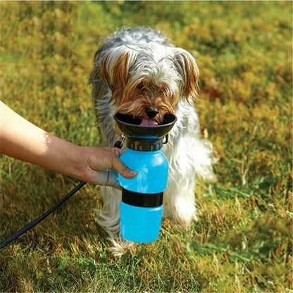 Gourde pour chien pratique prairie bleu