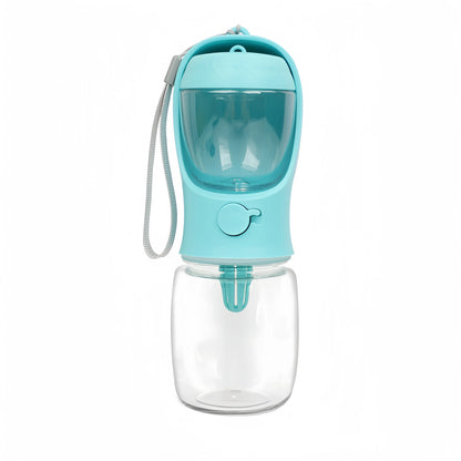 Gourde pour chien stockage nourriture bleu