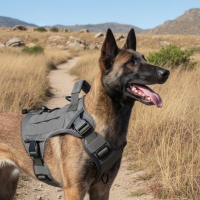 Harnais chien anti-tranction | Gilet tactique camouflage