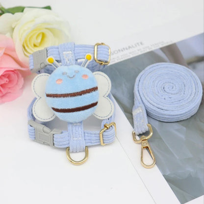 Harnais pour petit chien | Motif abeille