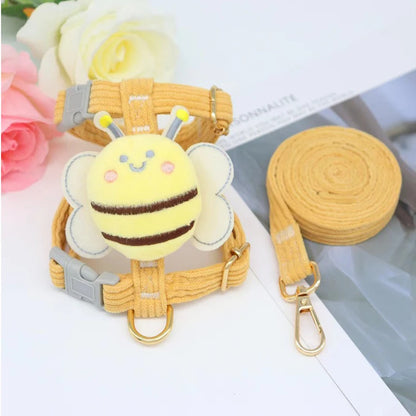 Harnais pour petit chien | Motif abeille