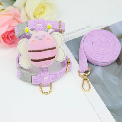 Harnais pour petit chien | Motif abeille