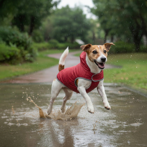 Manteau chien imperméable | Capuchon pratique tailles moyennes