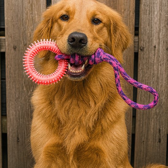 Jouet chien amusement interactif rose tient gueule