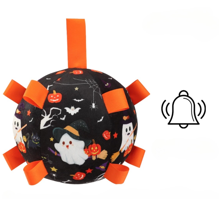 Jouet chien ballon noir fantome