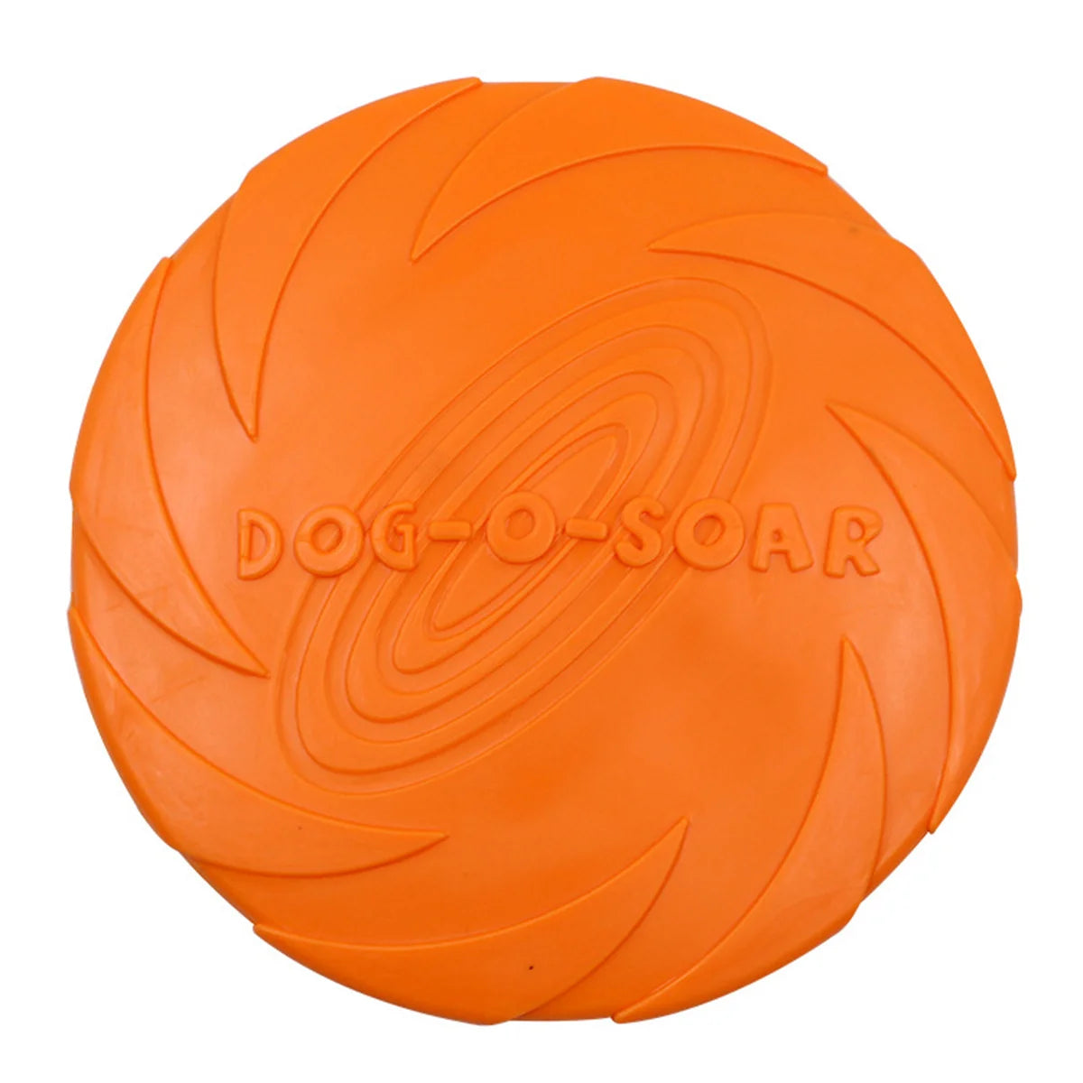 Jouet chien disque volant pliable orange
