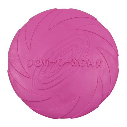 Jouet chien disque volant pliable rose