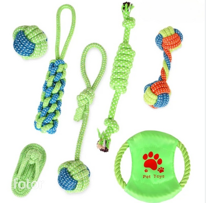 Jouet chien ensemble corde coton modele