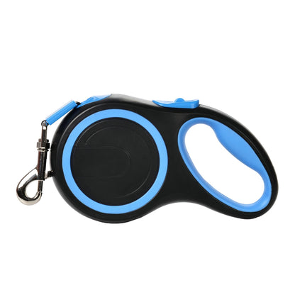 Laisse enrouleur chien randonnée bleu