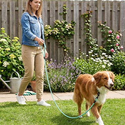 Longe pour chien activités sécurisées cour arrière
