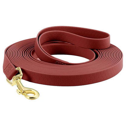 Longe pour chien étanche durable rouge grenat