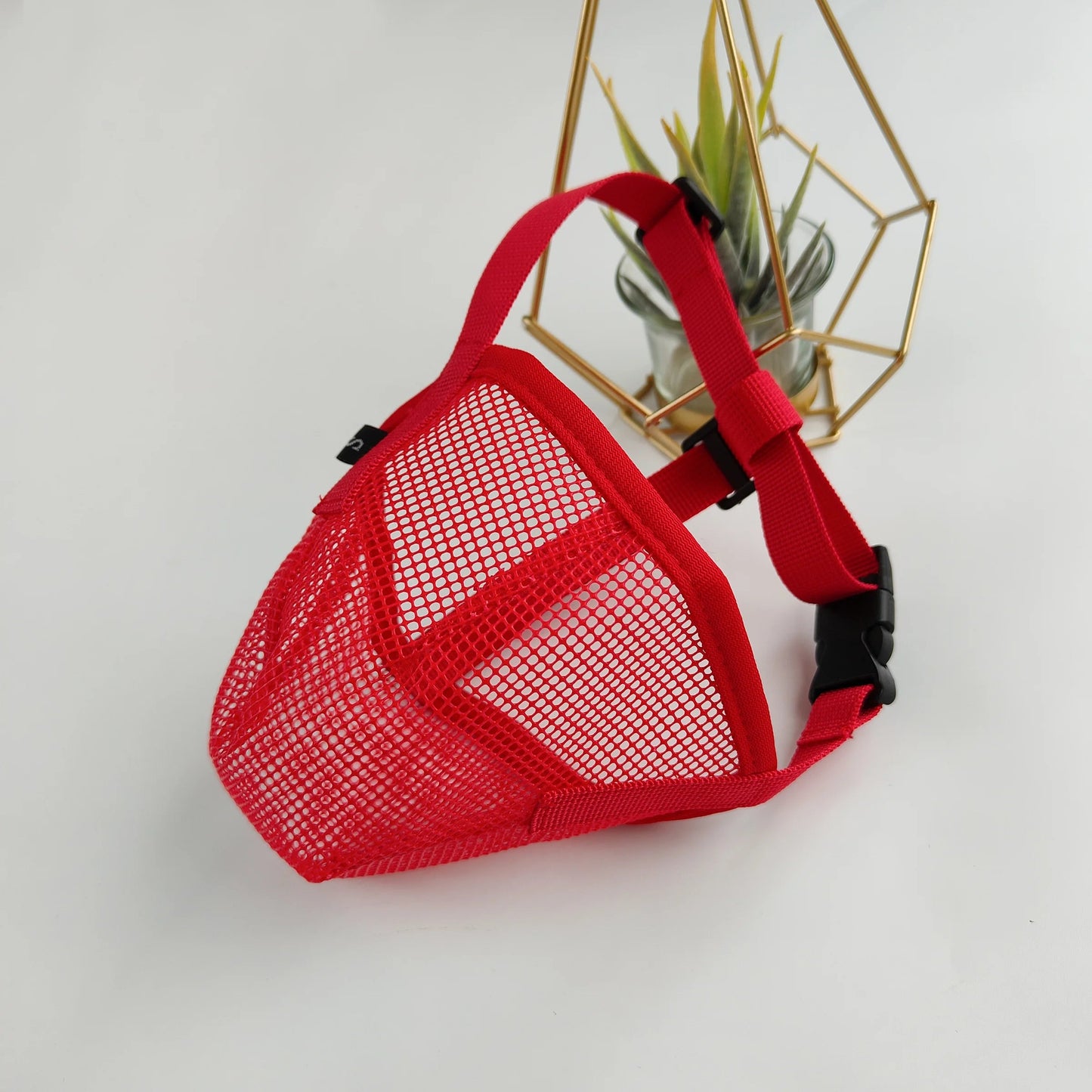 Museliere pour chien grande taille maille démo rouge