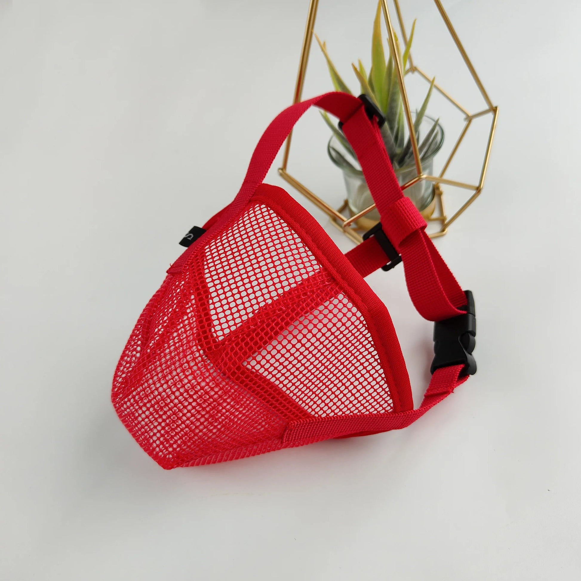 Museliere pour chien grande taille maille démo rouge