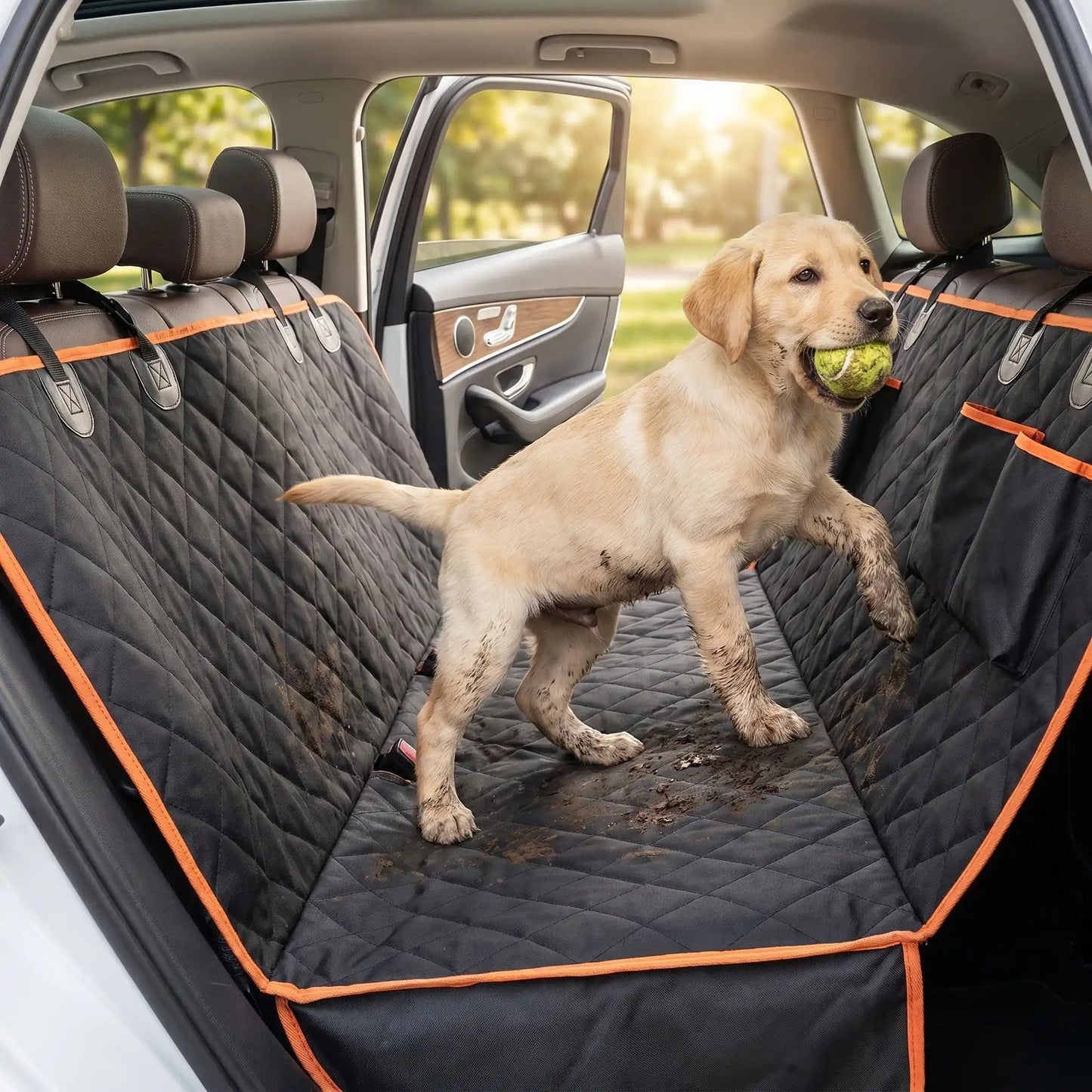 Protection chien voiture résistante rayures labrador boue balle
