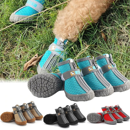Chaussure chien antidérapante durable 4 couleurs
