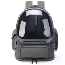 Sac à dos pour chien aéré avec fenêtre modèle gris