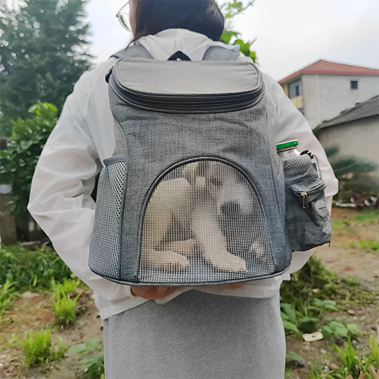 Sac à dos aéré pliable gris déplacement
